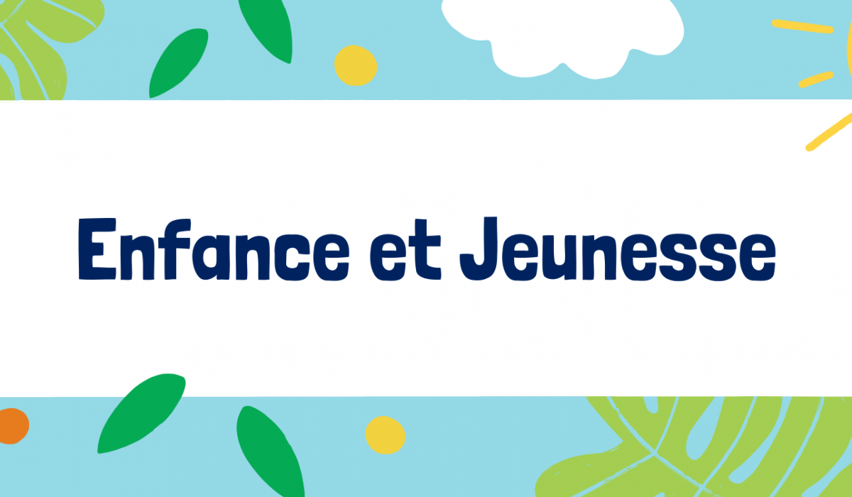 Bannière colorée avec une image enfantine